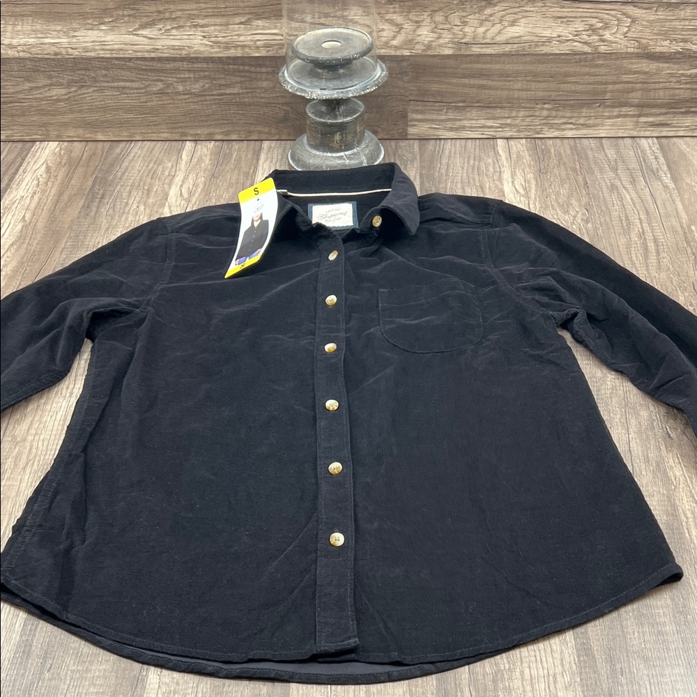 JACHS  Black Corduroy Shirt